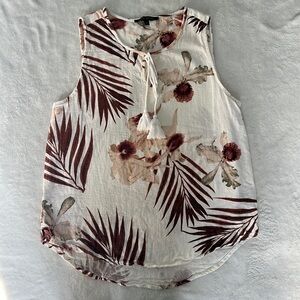 Larry Levine linen/rayon tank
